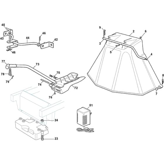 PTX 190 HD - 2021 - 2T1300473/C21 - Castel Garden Ride On Mower Optionals Diagram