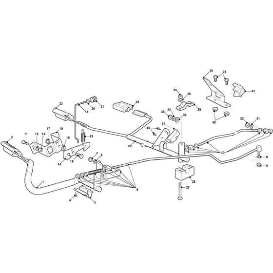 PTX 220 HD - 2013-2022 - 2T1310273/Y13 - Castel Garden Ride On Mower Gearbox Controls Diagram