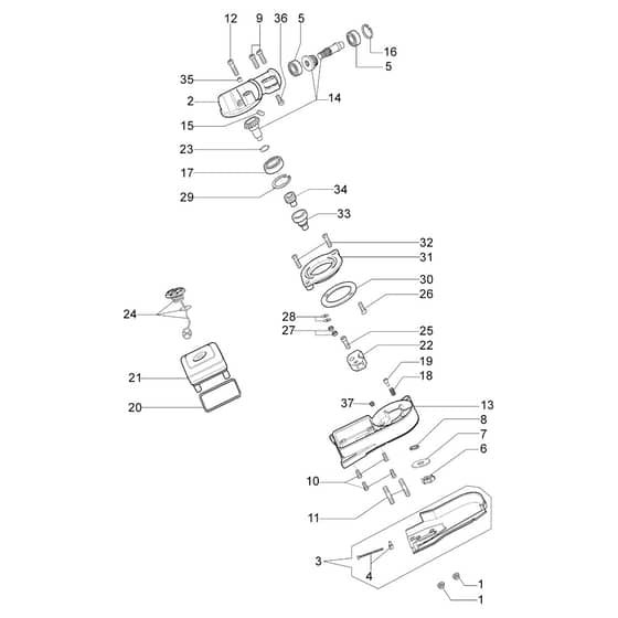 PTX 2710 - Efco Pole Pruner Pole pruner Diagram