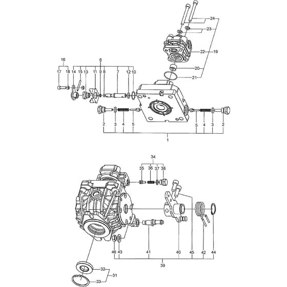 PUMP KPS - 2011 - 1135-3785-01 - Stiga Engine Transmission 05 Diagram