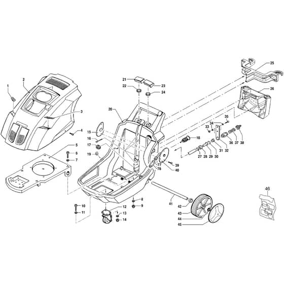 PW 300 HC - Oleo-Mac Pressure Washer Deck Diagram