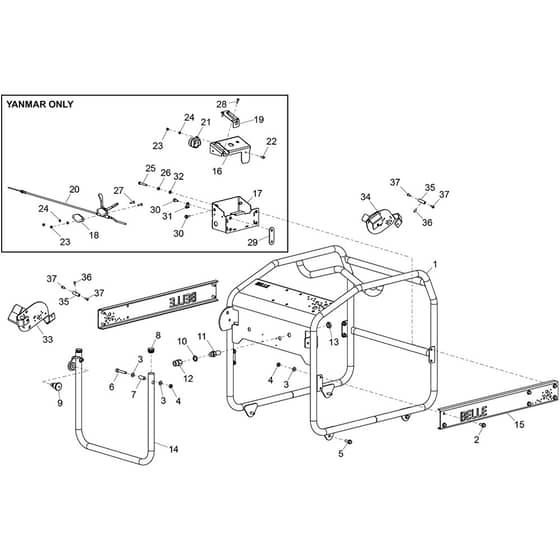 Belle PWX Range - Frame Assembly (PWX 15-250)