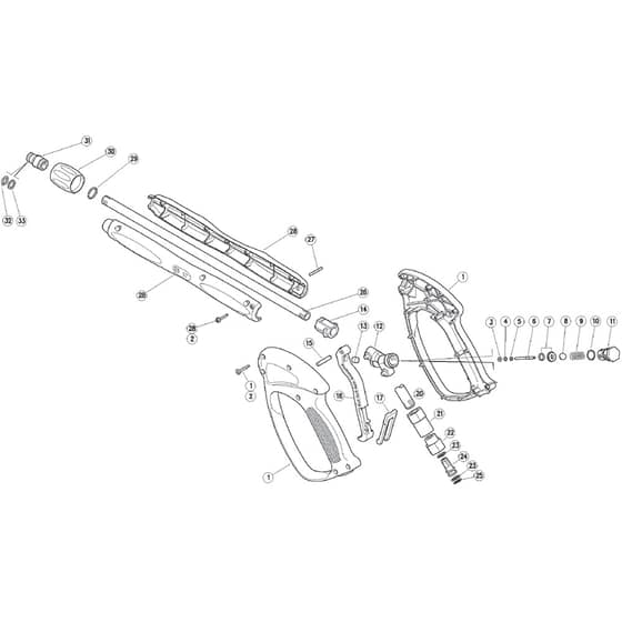 Belle PWX Range - Lance Assembly - Handle End