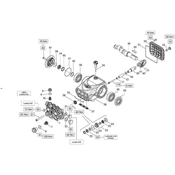 Belle PWX Range - Pump Assembly (PWX 08-180 & PWX 13-230)