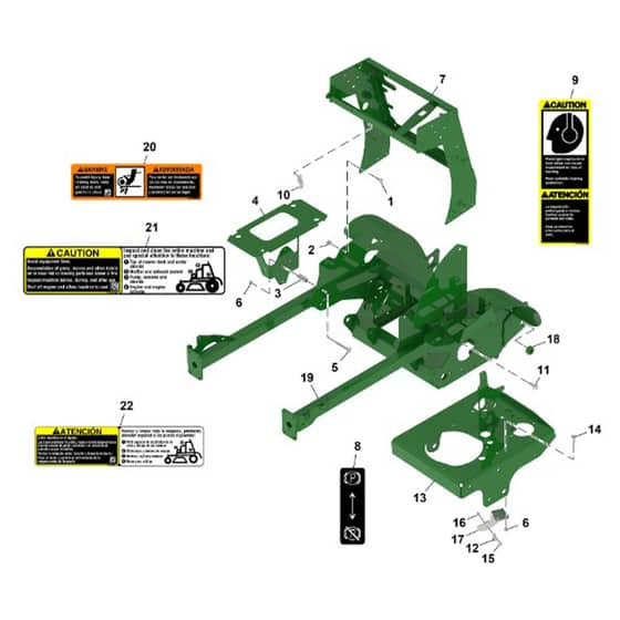 John Deere Q810E - PC16645 - Main Frame - ST1415528