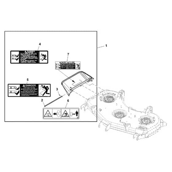 John Deere Q810E - PC16645 - Discharge Chute - ST973630