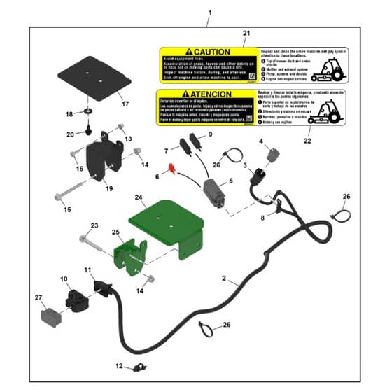 John Deere Q820E - PC16646 - Wiring Harness - ST1410708
