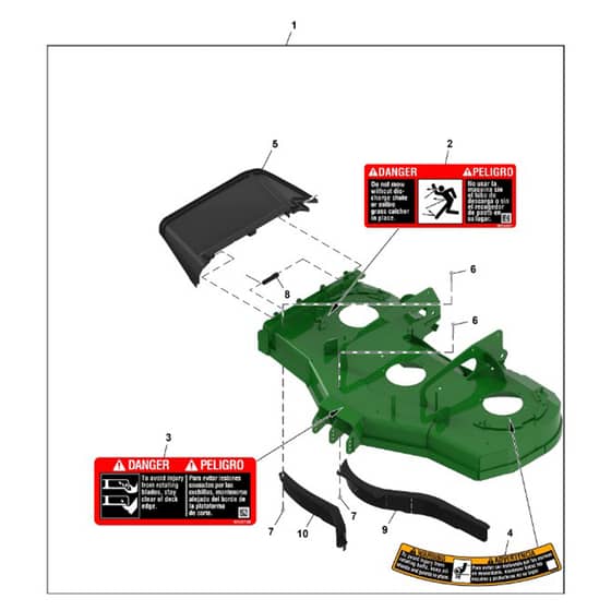 John Deere Q820E - PC16646 - Deck Shell - ST1415548