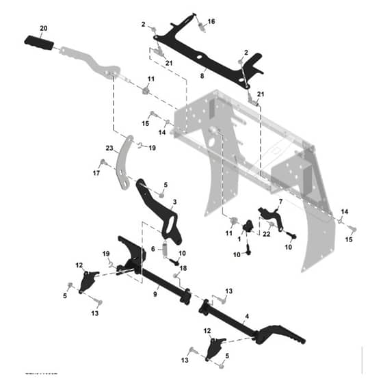 John Deere Q820E - PC16646 - Brake Lever - ST1497568