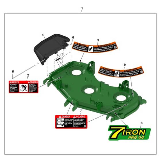 John Deere Q820M - PC16647 - Deck Shell - ST1373228