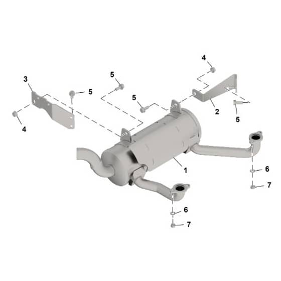 John Deere Q850R - PC16649 - Muffler - ST1343748