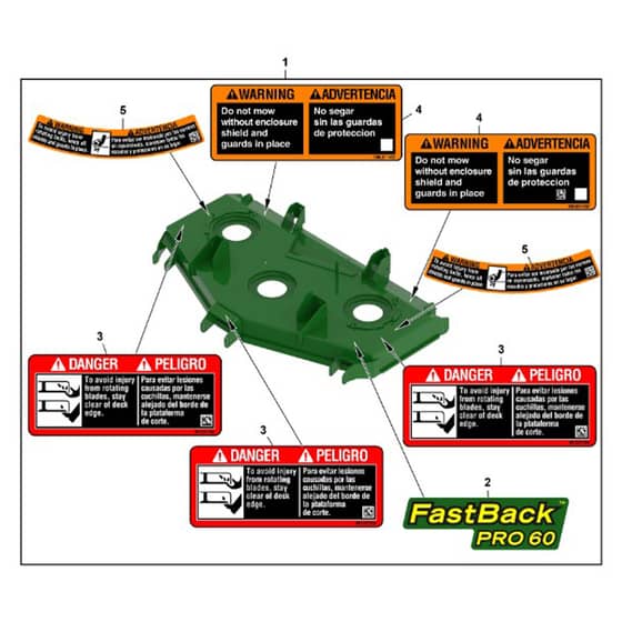 John Deere Q865R - PC16650 - Deck Shell - ST2023088