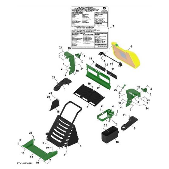 John Deere Q865R - PC16650 - Panel - ST2024348