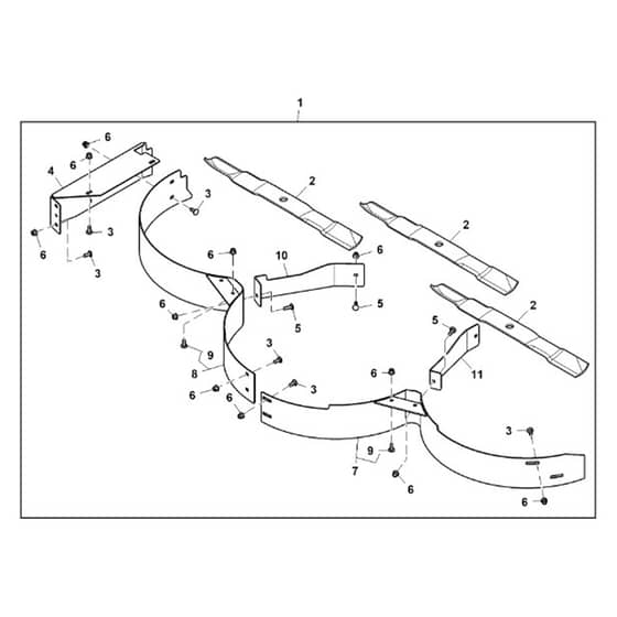 John Deere Q865R - PC16650 - Mulch Kit - ST2062888