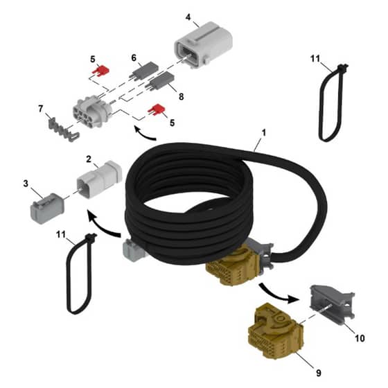 John Deere Q865R - PC16650 - Telematics Wiring - ST2147708