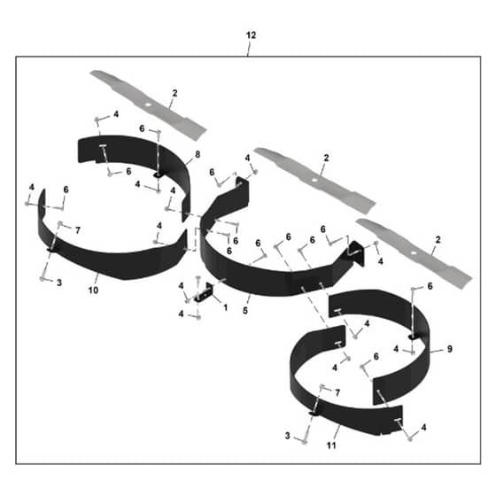 John Deere Q865R - PC16650 - Mulch Kit - ST2284168