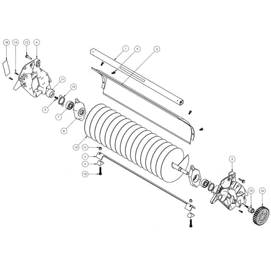 Allett Lawn Brush Cartridge 20" - QC20B-20INCH