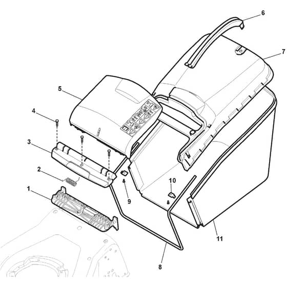 QUATTRO 16 - 2013 - 295441027/AT2 - Atco Rotary Mower Gasscatcher Diagram