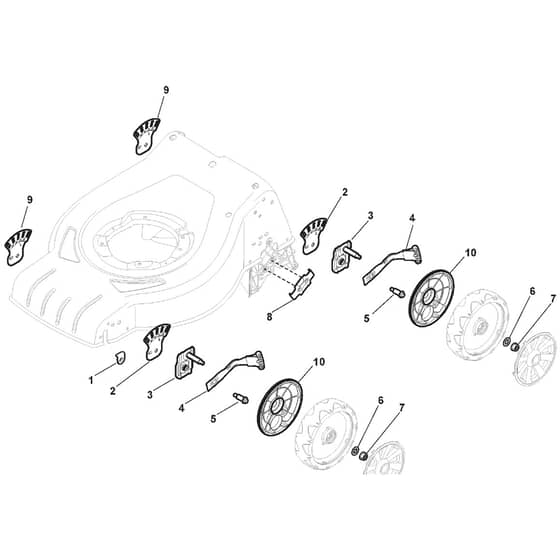 QUATTRO 16 - 2013 - 295441027/AT2 - Atco Rotary Mower Height Adj Diagram