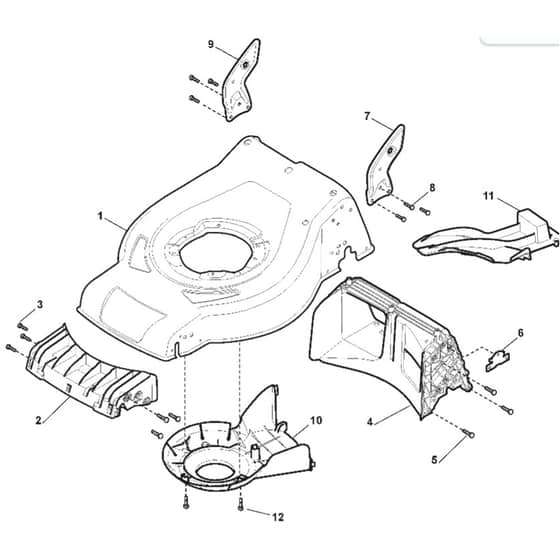 QUATTRO 16 - 2017 - 295441027/AT4 - Atco Rotary Mower Deck Diagram