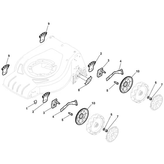 QUATTRO 16 - 2017 - 295441027/AT4 - Atco Rotary Mower Height Adj Diagram