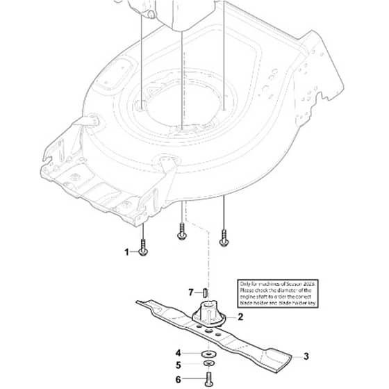 QUATTRO 16 4in1 - 2020 - 2L0431827/AT9 - Atco Rotary Mower Blade Diagram