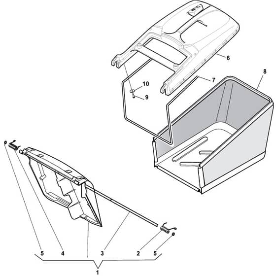 QUATTRO 18 - 2021 - 299481027/AT3 - Atco Rotary Mower Grasscatcher Diagram