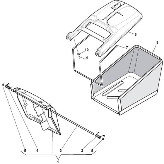 QUATTRO 18S - 2012-2014 - 299482027/AT2 - Atco Rotary Mower Grasscatcher Diagram