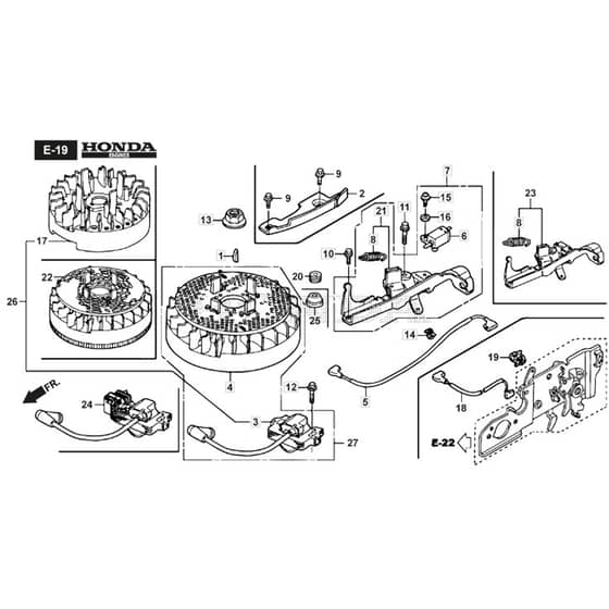 QUATTRO 19SH 4in1 - 2015-2018 - 294506837/AT5 - Atco Rotary Mower Flywheel Diagram