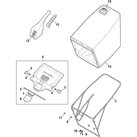 QUATTRO 19SH V 4in1 - 2019-2025 - 294513837/AT9 - Atco Rotary Mower Grasscatcher Diagram