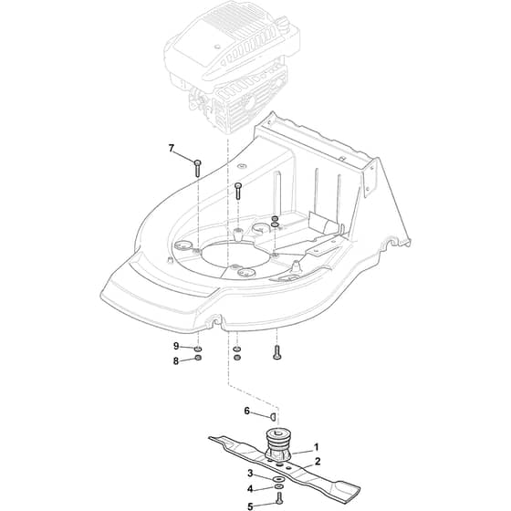 QUATTRO 21SA - 2014 - 292144027/AT4 - Atco Rotary Mower Blade Diagram