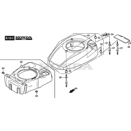 QUATTRO 21SAH - 2015 - 292144037/AT5 - Atco Rotary Mower Fan Cover Diagram