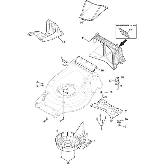 QUATTRO 22S V 4in1 - 2017 - 294563827/AT7 - Atco Rotary Mower Belt Protection Diagram