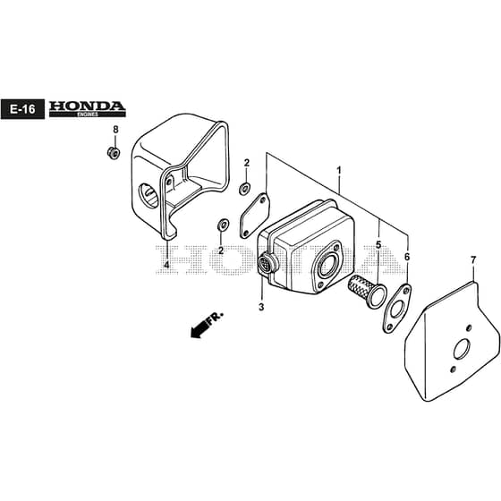 QUATTRO 22SH BBC 4in1 - 2018-2021 - 294568837/AT8 - Atco Rotary Mower Exhaust Muffler Diagram