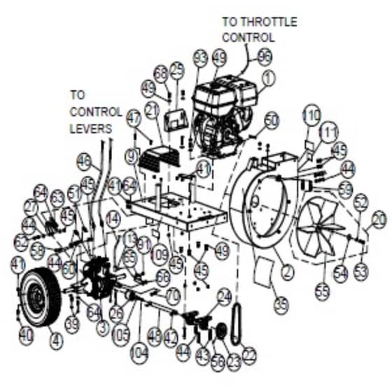 Billy Goat QV900HSP - Lawn & Litter Vacuums Main Diagram