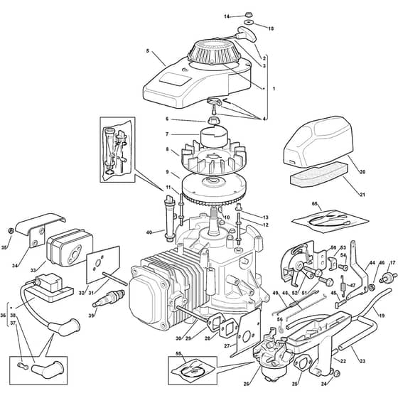 R200 - 2007 - 118550195/0_060001R200 - Stiga Engine Engine Diagram