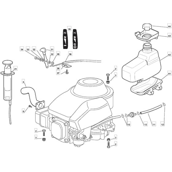 R25M - 2008 - 299971536/BQ - Mountfield Ride On Mower Engine Diagram