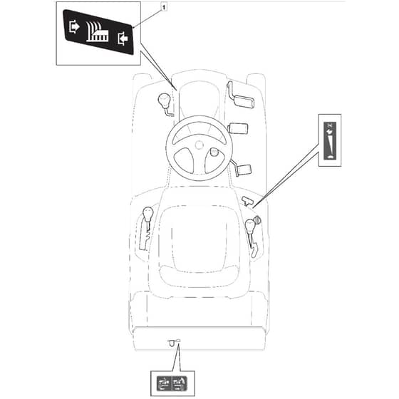 R27M - 2015 - 2T0042486/SF - Mountfield Ride On Mower Labels Diagram