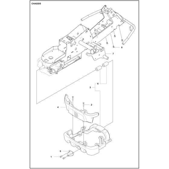 Husqvarna R 200iX - 970649901 - Chassis