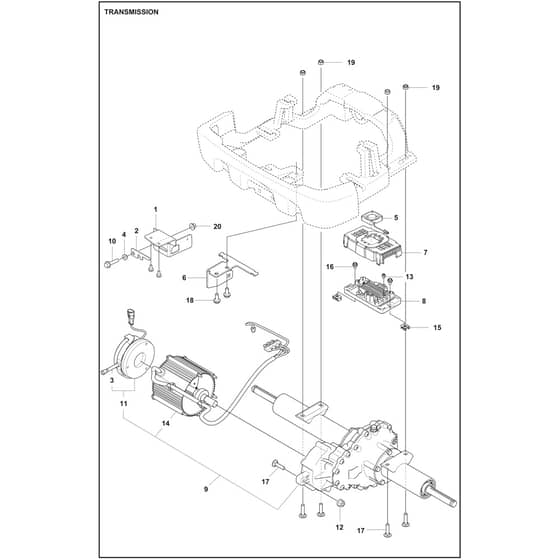 Husqvarna R 200iX - 970649901 - Transmission