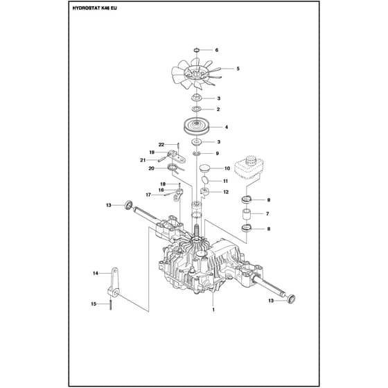 Husqvarna R 214C - 970519401 - Transmission 01