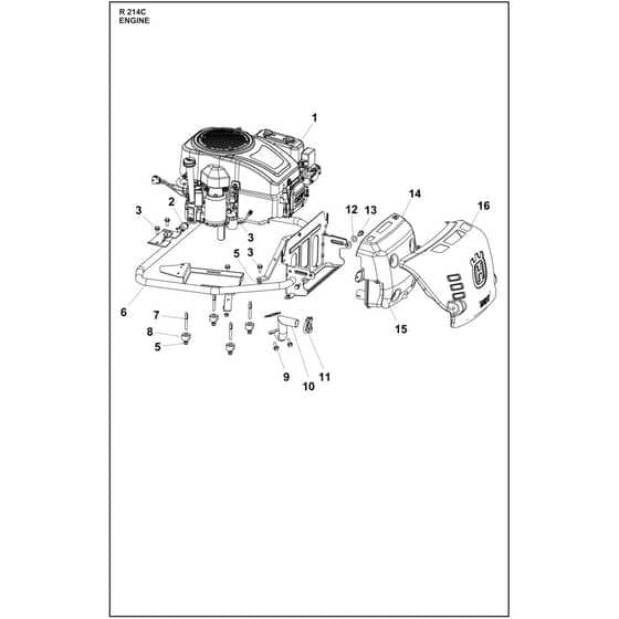 Husqvarna R 214C - 970519401 - Engine