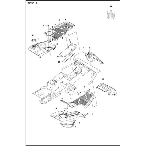Husqvarna R 214C - 970519401 - Cover 02