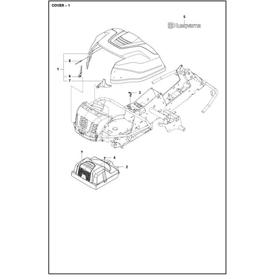 Husqvarna R 214C - 970519401 - Cover 01