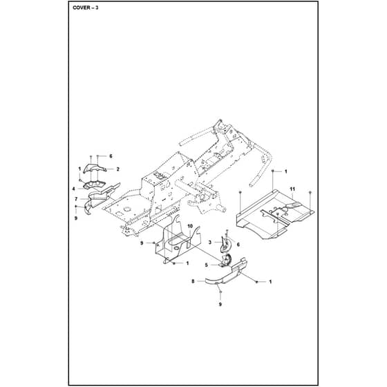 Husqvarna R 214C - 970519401 - Cover 03