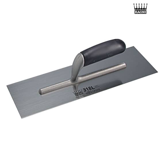 Ragni R318L Plasterers Finishing Trowel Plastic Handle 14 x 4.3/4in - R318L