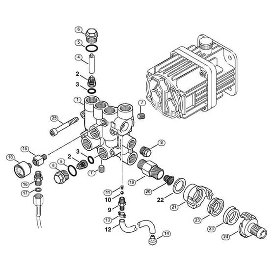 Genuine Stihl RB302 / C - Valve block