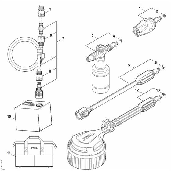 Stihl RCA 20.0 - Accessories - Parts Diagram
