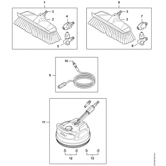 Stihl RE100.0 PLUS CONTROL - Accessories Re 80 - 170 Plus 02 - Parts Diagram