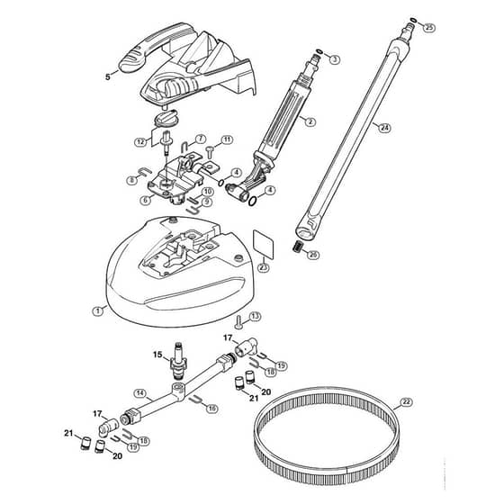 Genuine Stihl RE107 / J - Surface cleaner RA 101